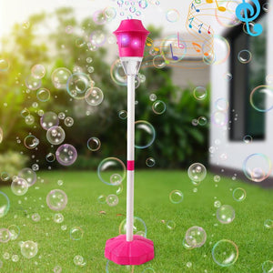 Electric Bubble Machine for Kids, 2-Speed Bubble Blaster with Lights & Music, over 15,000 Bubbles per Minute, Perfect for Outdoor Play & Party Fun