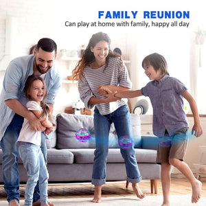 2025 Fly Ball Toy! Cosmic Gyrosphere with Cool LED, like Fidget Spinner, Mini Drone. Outdoor Gift for Children Ages 6-12