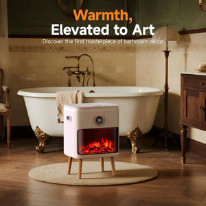 FEPPO Towel Warmer, 23L Large Capacity Luxury Towel Warmers for Bathroom with Hearthglow Display, Rotary Timer Control & LED Countdown, Fits 2 Large Towels, Bathrobes, Blankets, Pajamas