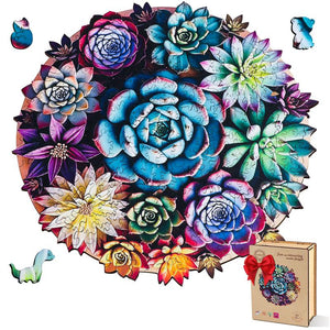 【Black Friday】Wooden Puzzles - Sea Turtle/Flowers/Octopus Unique Jigsaw Toy Kit Gift with Box: 200 PCS HDF Wooden Puzzle with Vivid Art and Imaginative Design Christmas Birthday Party Gift for Adults & Kids