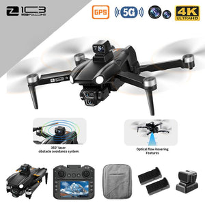 SYNX 5G GPS Drone:Dual Camera,Rc Included,Laser Obstacle Avoidance,Optice Flow,Brushless Motors,Auto Return Navigation,One-Key Takeoff/Return