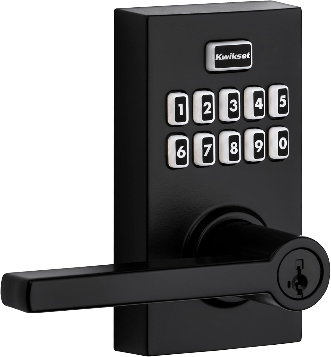 99170-002 Smartcode 917 Keypad Keyless Entry Traditional Residential Electronic Lever Deadbolt Alternative with Tustin Door Handle and Smartkey Security, Venetian Bronze