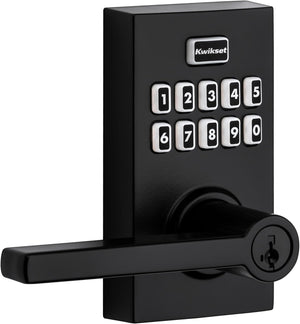 99170-002 Smartcode 917 Keypad Keyless Entry Traditional Residential Electronic Lever Deadbolt Alternative with Tustin Door Handle and Smartkey Security, Venetian Bronze