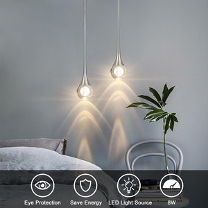Modern Dimmable LED Teardrop Pendant Light for Home Decor