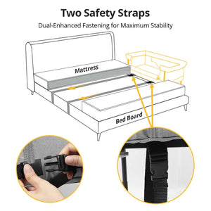 Baby Bassinet with Changing Table – Adjustable Infant Crib