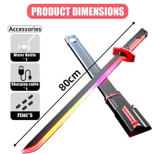 Sparkblade Sword with Sparks, Smoke Sparking Light up Sword, Anime-Inspired Light-Up Swords for Cosplay, Roleplay, and Collectors, Perfect for Costumes, Halloween, and Display
