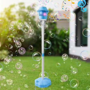 Electric Bubble Machine for Kids, 2-Speed Bubble Blaster with Lights & Music, over 15,000 Bubbles per Minute, Perfect for Outdoor Play & Party Fun