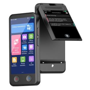 Itour D-Lite Dual Screen Language Translator Device, 2025 Real-Time Voice Translation Interpreter Hub 139 Languages, Group Chat & Photo & Phonetranslation, Instant Pocket AI Translator Device