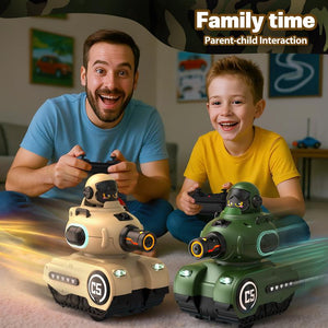 2 Pack RC Battle Tanks with Laser Tag & Infrared System|Hobby RC Cars Shoot to Ejected Out| Battle Tanks for 6 7 8 9 10 Year Old Boys Girls | Christmas Birthday Gifts for Toddler Kids