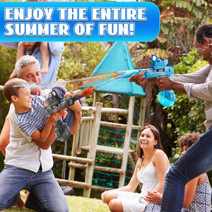 【Summer Must-Have】High-Powered Electric Water Shooter with LED Lights - 25-40Ft Water Gun for Kids & Adults, High Powered IP67 Waterproof,500Ml & 50Ml Water Tank, 1200Mah Rechargeable Battery