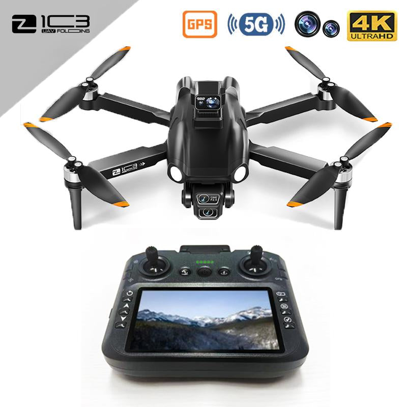 SYNX 5G GPS Drone:Dual Camera,Rc Included,Laser Obstacle Avoidance,Optice Flow,Brushless Motors,Auto Return Navigation,One-Key Takeoff/Return