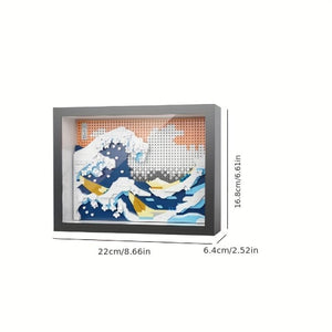 1118+Pcs Galaxy Frame Building Blocks Set, Abs Material Creative Christmas Gift, Decorative Figurine, Party Favor, Stress Relief Toy