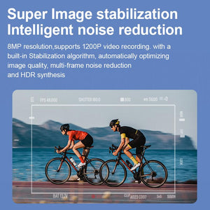 Smart Glasses with 8MP Camera, 1200P Video Recording Wearable Bluetooth Glasses, Lightweight Outdoor Sports Camera Sunglasses Supports Intelligent Image Recognition and Voice Assistant, Multifunctional Wireless Audio Eyewear Glasses Built-In Headphone