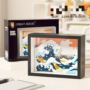 1118+Pcs Galaxy Frame Building Blocks Set, Abs Material Creative Christmas Gift, Decorative Figurine, Party Favor, Stress Relief Toy