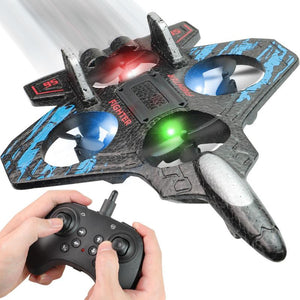 360° Flip Stunt RC Jet – Remote Control Airplane with LED Lights, Exciting Aerial Toy for Kids