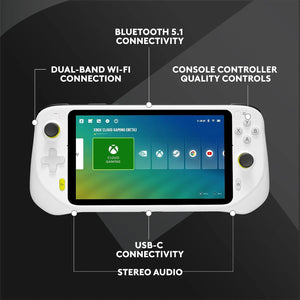 Refurbished - Logitech - G CLOUD Gaming Handheld Console - White
