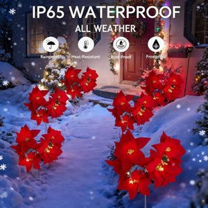 (4Pcs Sets of Solar Christmas Tree Lights) Holiday Decorations, Outdoor Courtyards, Gardens, Lawns, Small Path Lights, Atmosphere Lights