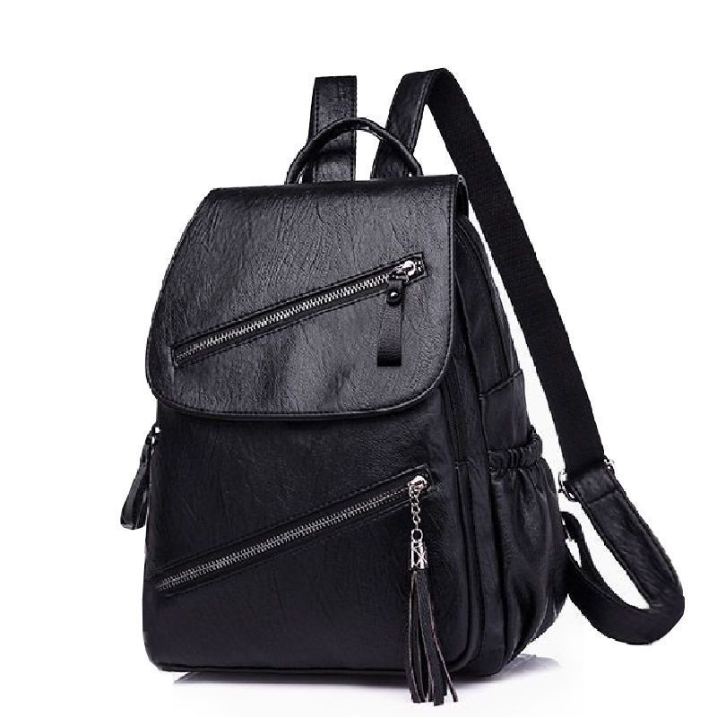 Women's Korean-style Fashionable Pu Soft Leather Casual Backpack DUCA