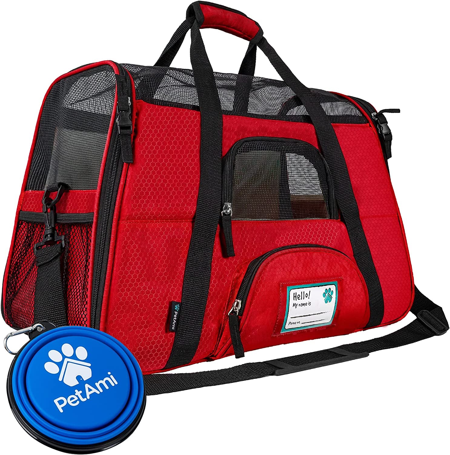 Airline Approved Pet Carrier for Cat, Soft Sided Dog Carrier for Small Dog, Cat Travel Supplies Accessories for Indoor Cat, Ventilated Pet Carrying Bag Medium Kitten Puppy, Large Heather Purple