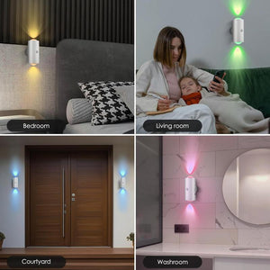Under Cabinet Lights, Motion Sensor Night Light Indoor, Rechargeable 1500Mah LED, Auto-On Magnetic Dimmable Lamp, 7 Ambient Colors, Plug-Free Stick Anywhere Lighting for Bathroom, Bedroom, Kitchen, Stairs