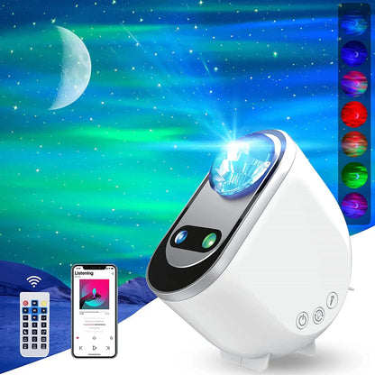 Aurora Borealis Starlight Projectors LED Galaxy Star Atmosphere Galaxy Night Light Home Bedroom Sky Moon Lamp Room Decor Gift DUCA