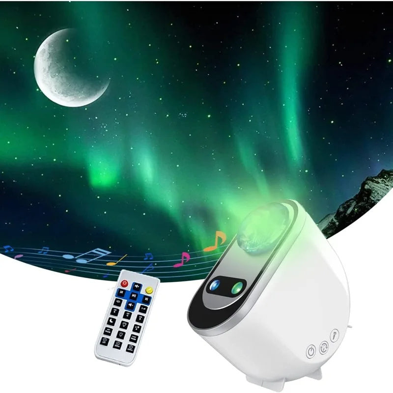 Aurora Borealis Starlight Projectors LED Galaxy Star Atmosphere Galaxy Night Light Home Bedroom Sky Moon Lamp Room Decor Gift DUCA