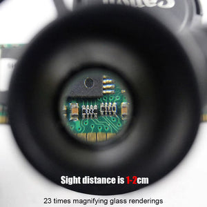 1-5PCS Magnifying Glass 8X/15X/23X Lens with 2 LED Light for Jewelers Watchmaker Repair Precision Work Magnifying Eyewear