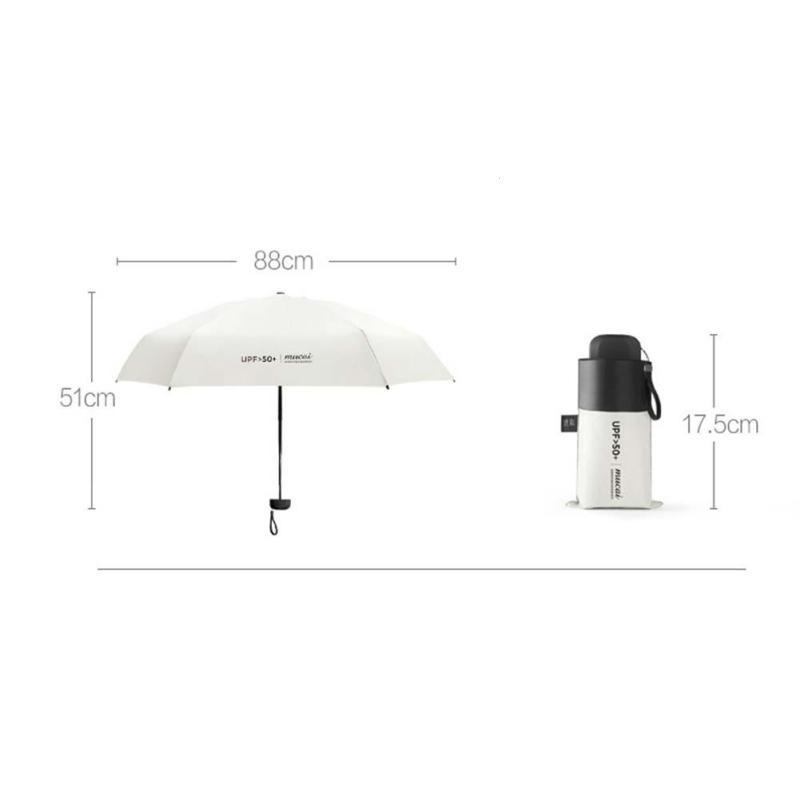 Portable Anti-UV Pouch Mini Umbrella Rain Women Windproof Durable 5 Folding Sun Umbrellas Portable Solar Female Parasol DUCA