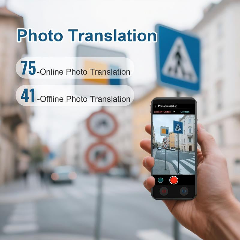 Itour D-Lite Dual Screen Language Translator Device, 2025 Real-Time Voice Translation Interpreter Hub 139 Languages, Group Chat & Photo & Phonetranslation, Instant Pocket AI Translator Device