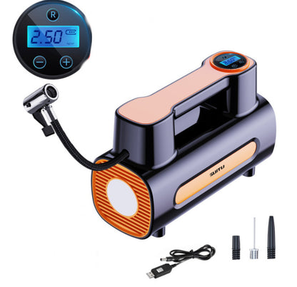 Tire Inflator 12V DC Portable Compressor Electric DC Auto Tire Pumps For Car Tires - DUCA Wireless-digital-display-USB 