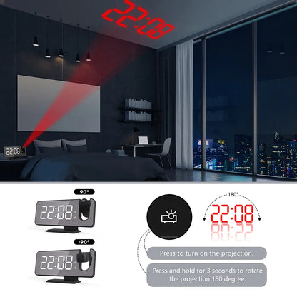 Sleek And Modern Projection Alarm Clock DUCA