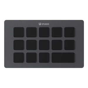 Ulanzi D200H Gaming Stream Controller,Control Pad, 7-In-1 Deck U-Studio Stream Controller Keyboard，With 14 LCD Keys, 13 Customizable Macro Keys Dock to Control Apps and Software, Trigger Actions in OBS, Twitch, Youtube, for Mac/Pc