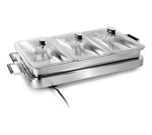 Megachef 3-In-1 Electric Chaffing Buffet Server& Warming Tray