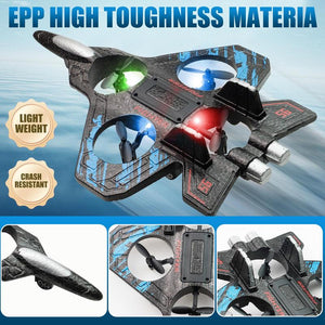 360° Flip Stunt RC Jet – Remote Control Airplane with LED Lights, Exciting Aerial Toy for Kids
