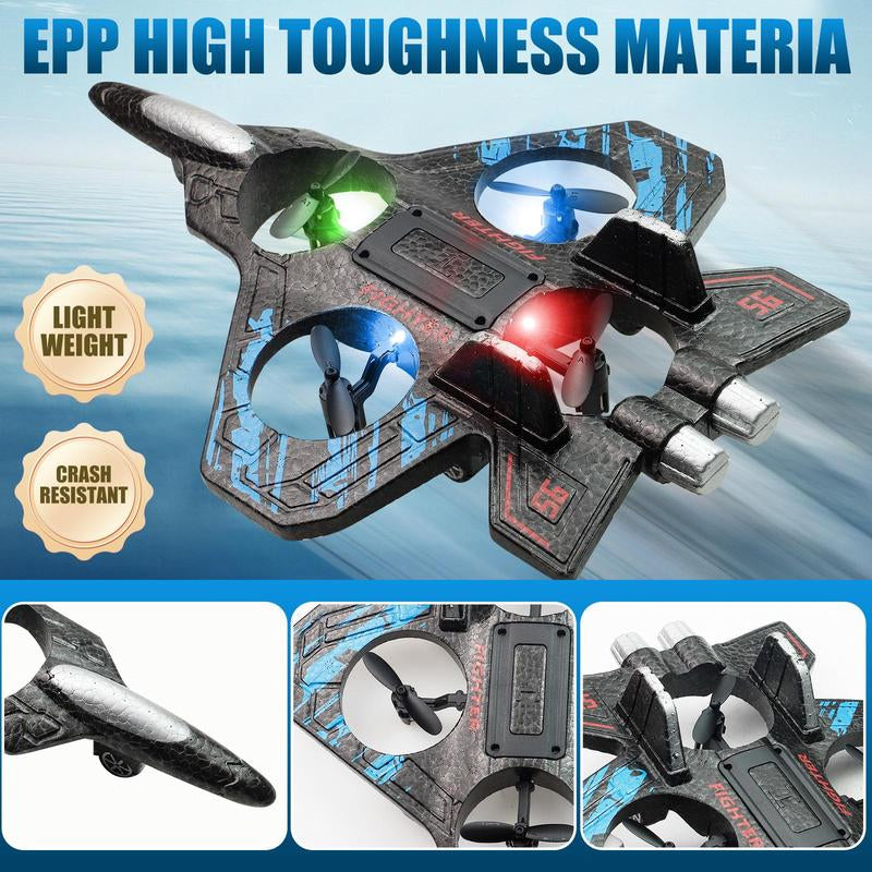 360° Flip Stunt RC Jet – Remote Control Airplane with LED Lights, Exciting Aerial Toy for Kids