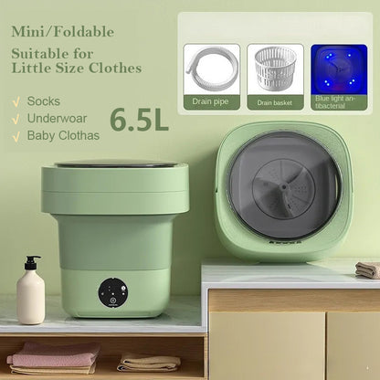 Mini Foldable Washing Machine Portable Mini Socks Underwear Panties Washing Machine Big Capacity 3 Models With Spinning Dry Gadgets DUCA