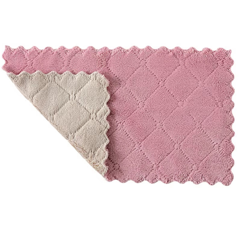 Nonstick Oil Wiping Rags Kitchen Efficient Super Absorbent Microfiber Cleaning Cloth Home Washing Dish Kitchen Cleaning Towel