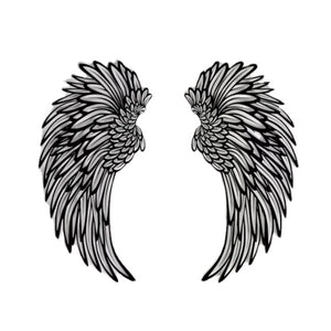 1 Pair Angel Wings Metal Wall Art with Led Lights Angel Wing Wall Art Sculpture Angel Feather Wings Photography Art Sculpture