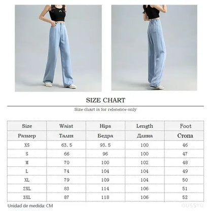 Women's Baggy Wide Leg Denim Pants DUCA