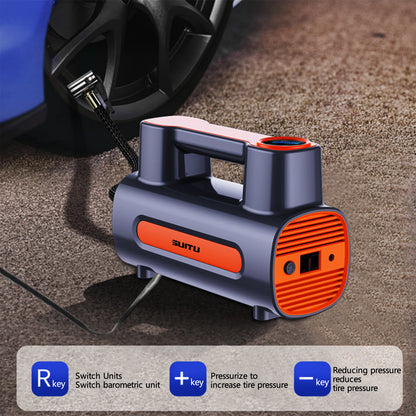 Tire Inflator 12V DC Portable Compressor Electric DC Auto Tire Pumps For Car Tires - DUCA  