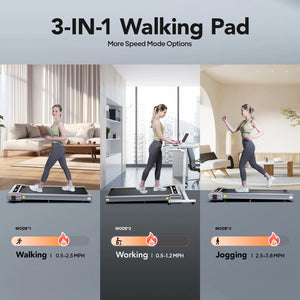 Walking Pad with Incline under Desk Treadmill 2.5HP Electric Treadmill Walking Jogging Machine for Home Office with Remote Control 265Lbs