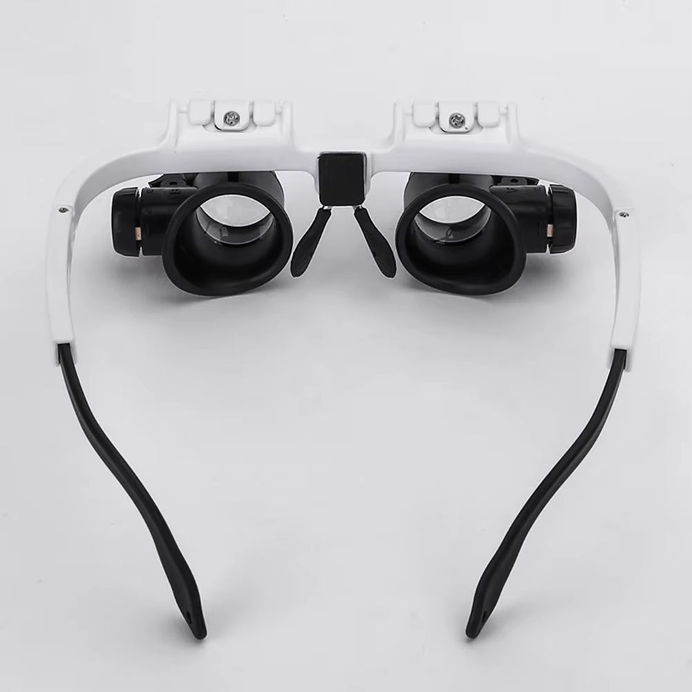 1-5PCS Magnifying Glass 8X/15X/23X Lens with 2 LED Light for Jewelers Watchmaker Repair Precision Work Magnifying Eyewear