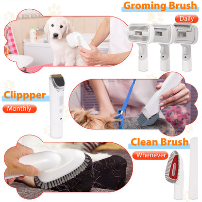 Pet Grooming Pro: All-in-One Suction and Scissors Machine for Effortless Fur Care DUCA