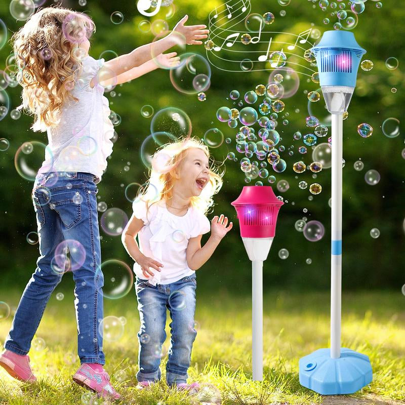 Electric Bubble Machine for Kids, 2-Speed Bubble Blaster with Lights & Music, over 15,000 Bubbles per Minute, Perfect for Outdoor Play & Party Fun
