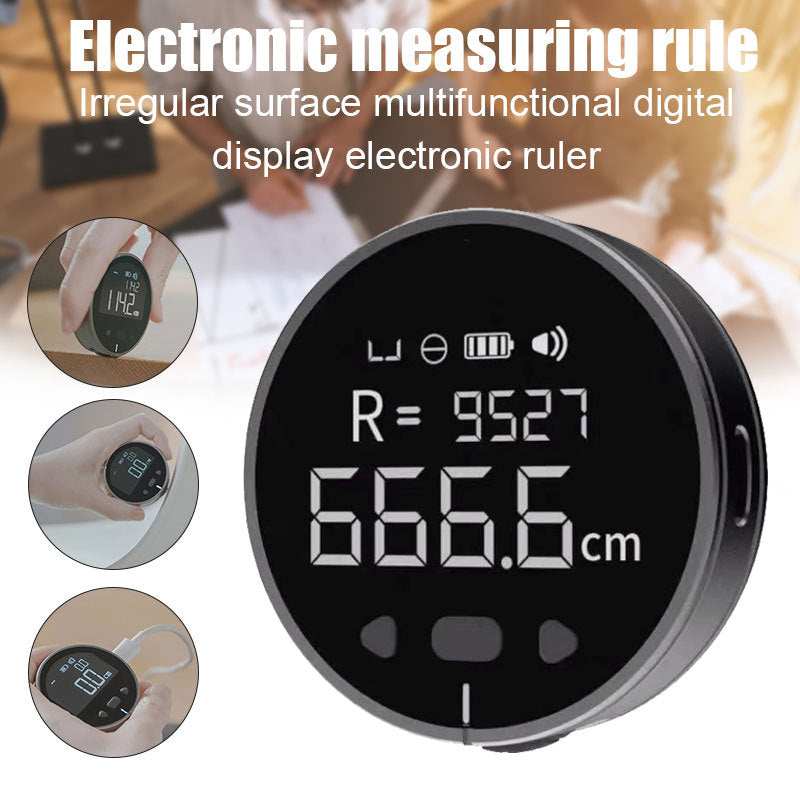 Distance Measuring Instrument Electronic Measuring Ruler Tape Measure High Definition Digital LCD High Precision Electronic Measuring Ruler Tool DUCA