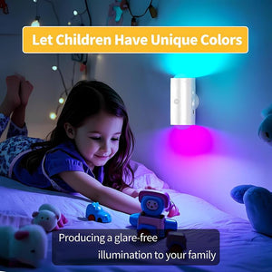 Under Cabinet Lights, Motion Sensor Night Light Indoor, Rechargeable 1500Mah LED, Auto-On Magnetic Dimmable Lamp, 7 Ambient Colors, Plug-Free Stick Anywhere Lighting for Bathroom, Bedroom, Kitchen, Stairs