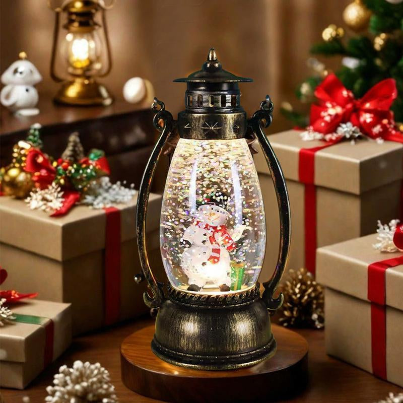 2025 Christmas Gifts: Portable Oil Lamps, Crystal Ball Lighting & Snow Light – Perfect for Christmas Tabletop Decoration