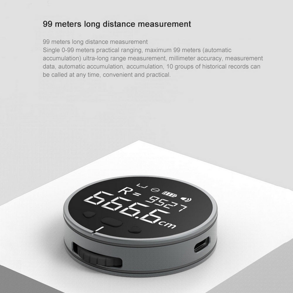 Distance Measuring Instrument Electronic Measuring Ruler Tape Measure High Definition Digital LCD High Precision Electronic Measuring Ruler Tool DUCA