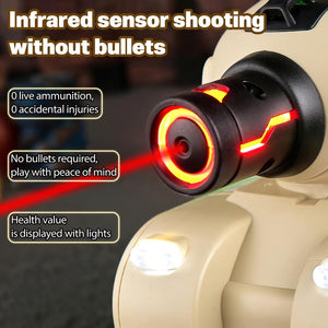 2 Pack RC Battle Tanks with Laser Tag & Infrared System|Hobby RC Cars Shoot to Ejected Out| Battle Tanks for 6 7 8 9 10 Year Old Boys Girls | Christmas Birthday Gifts for Toddler Kids