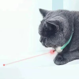 Smart Laser Cat-Teasing Collar Adjustable USB Charging Infrared Cat-Teasing Stick Cat Interactive Self Hi Cat Toy